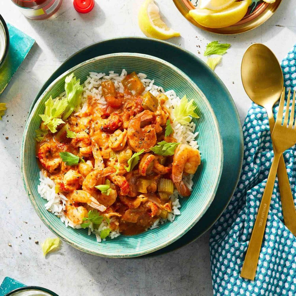 Cajun Crawfish and Shrimp Étouffée