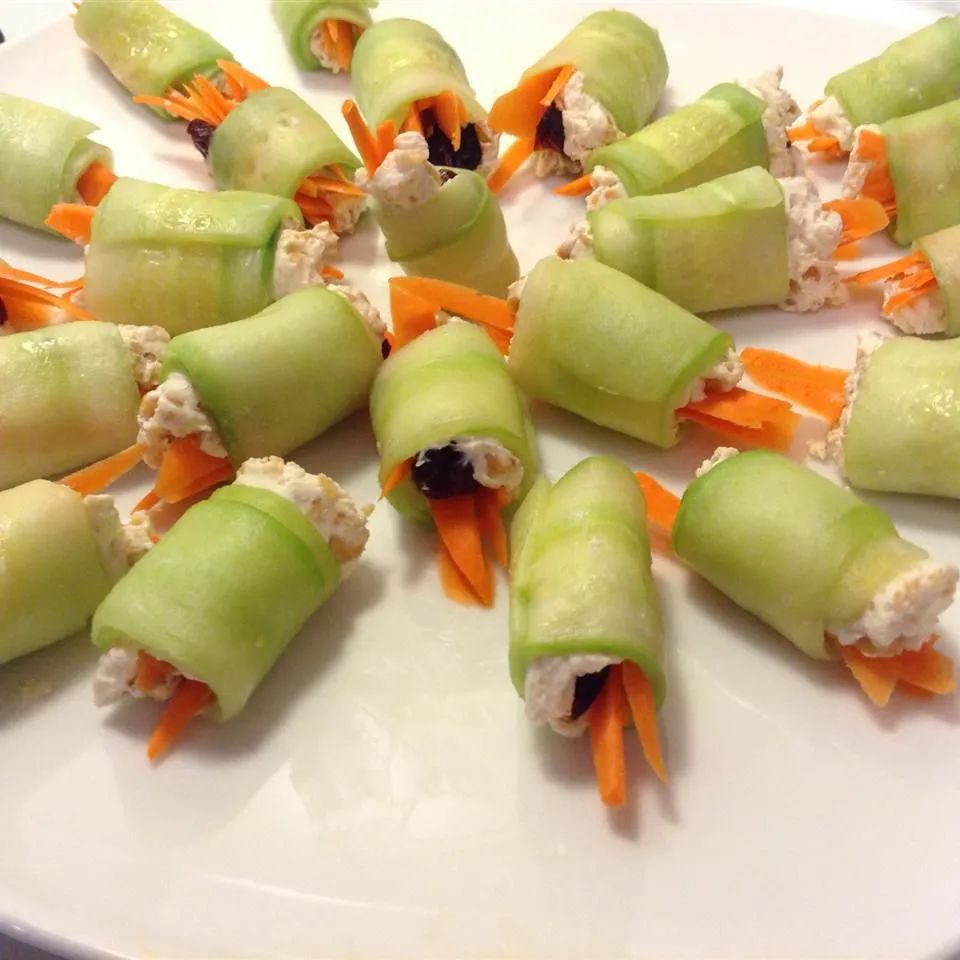 Mini Cucumber Sushi Rolls