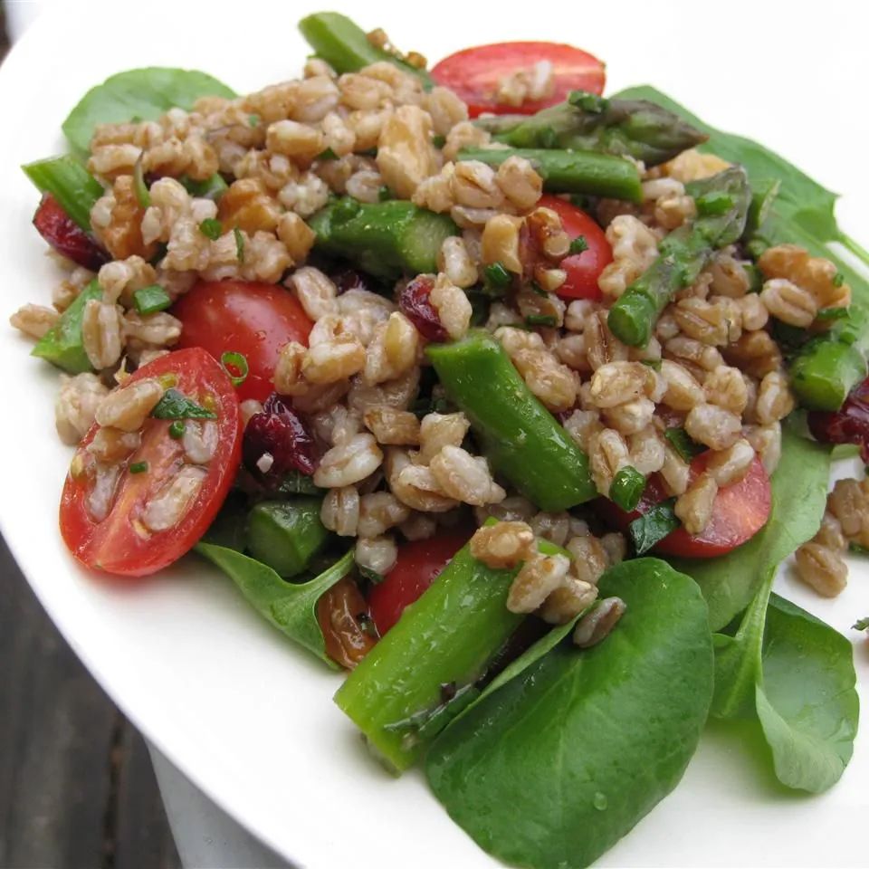 Farro Salad with Asparagus and Parmesan