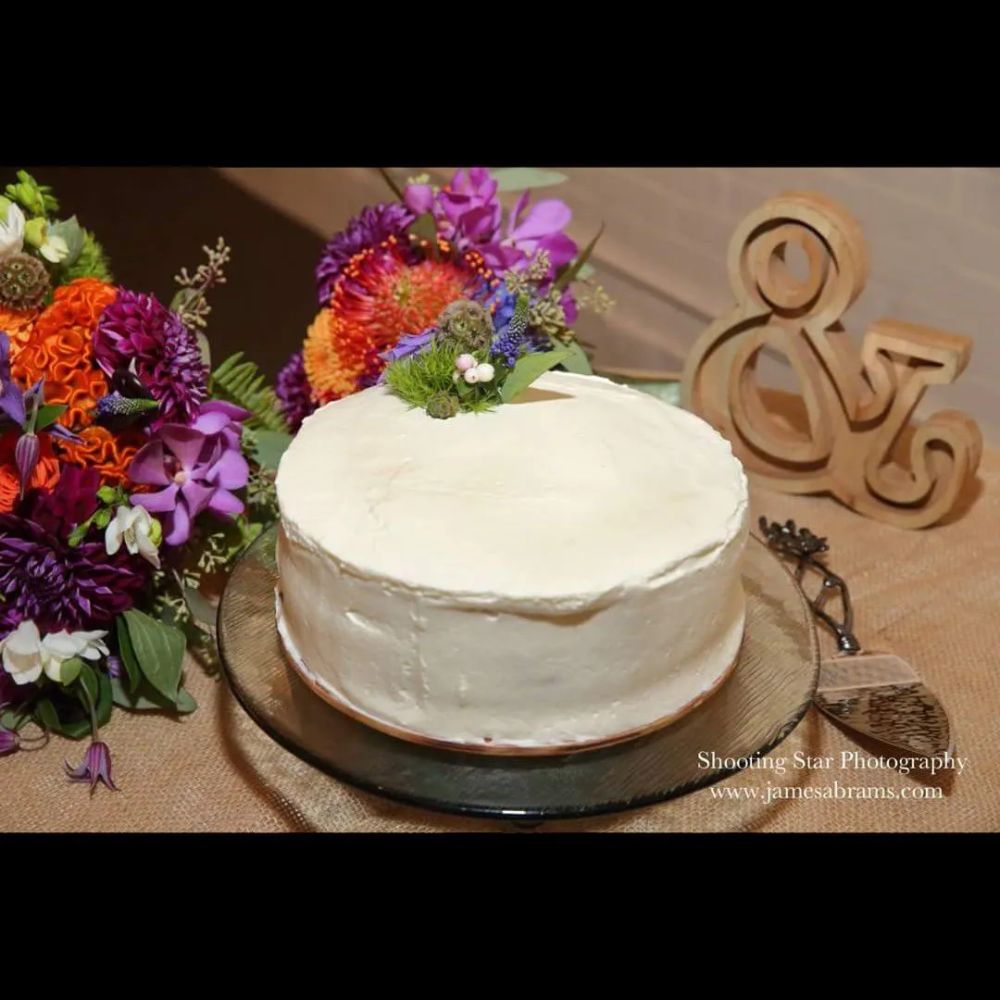 Key Lime Cake with Blackberry Frosting