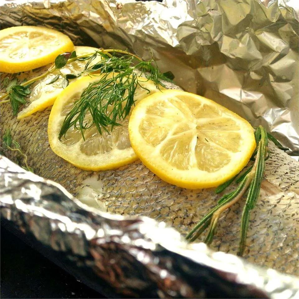 Steamed Walleye (Pickerel) on the Grill