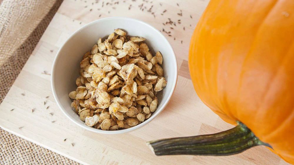 Caramelized Spicy Pumpkin Seeds