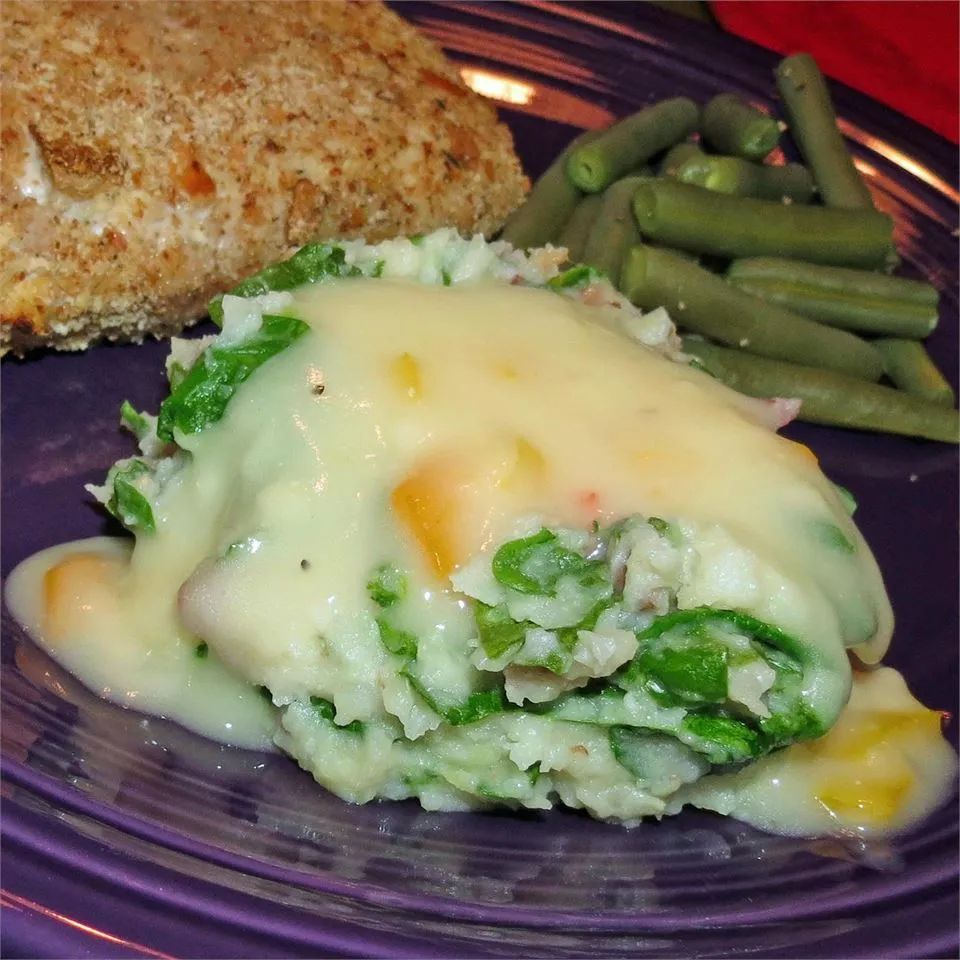 Spinach-Infused Mashed Potatoes