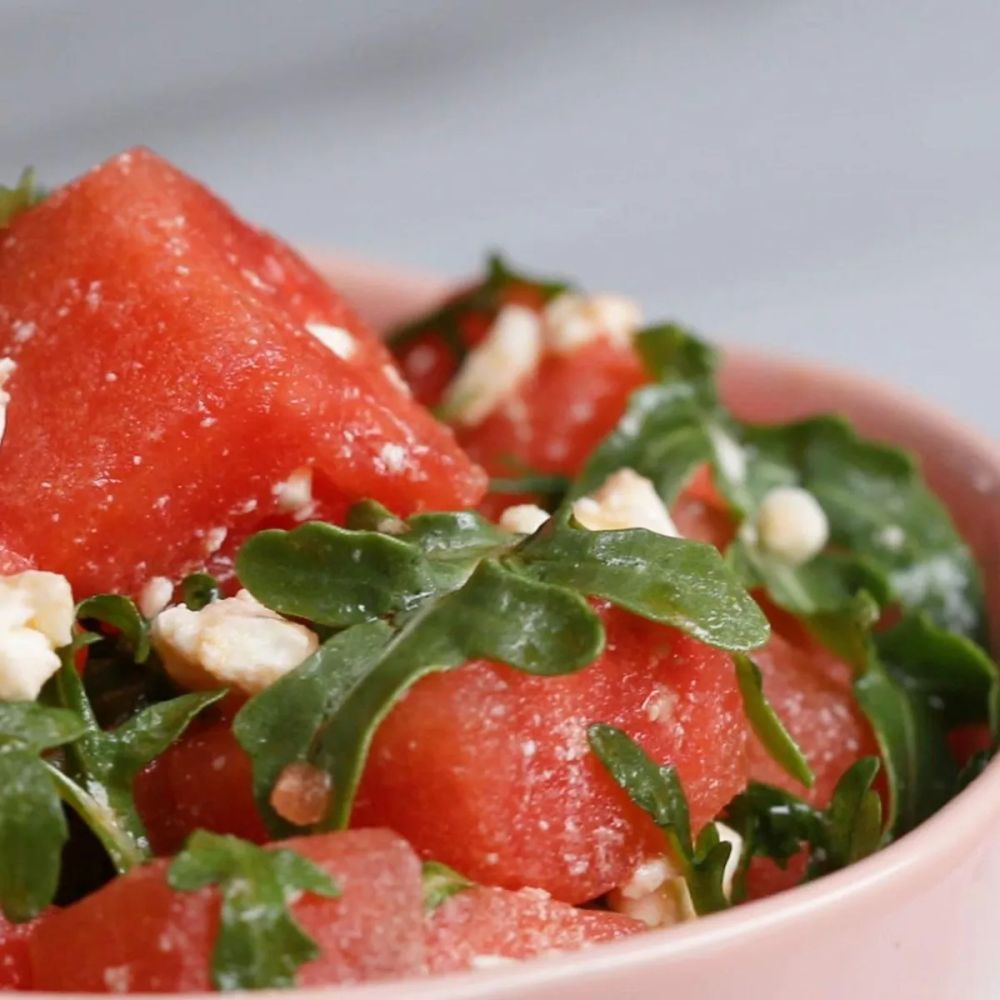 Watermelon Salad With Arugula And Feta