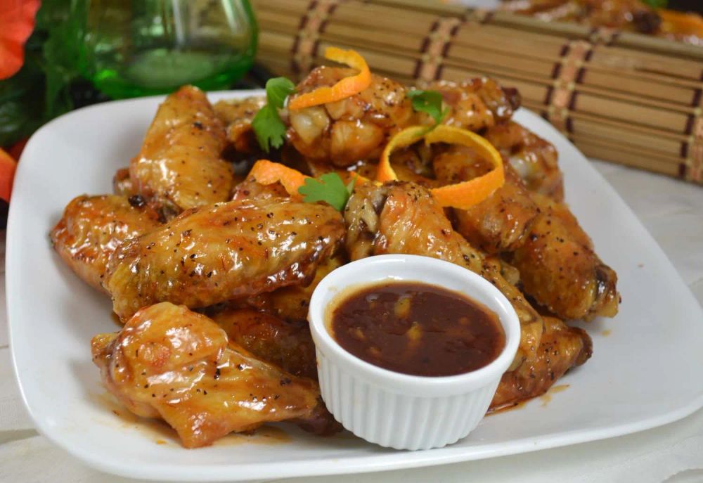 Sweet Chili and Orange Marmalade Glazed Chicken Wings