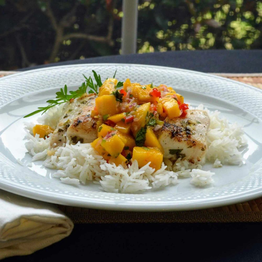 Grilled Tilapia with Mango Salsa