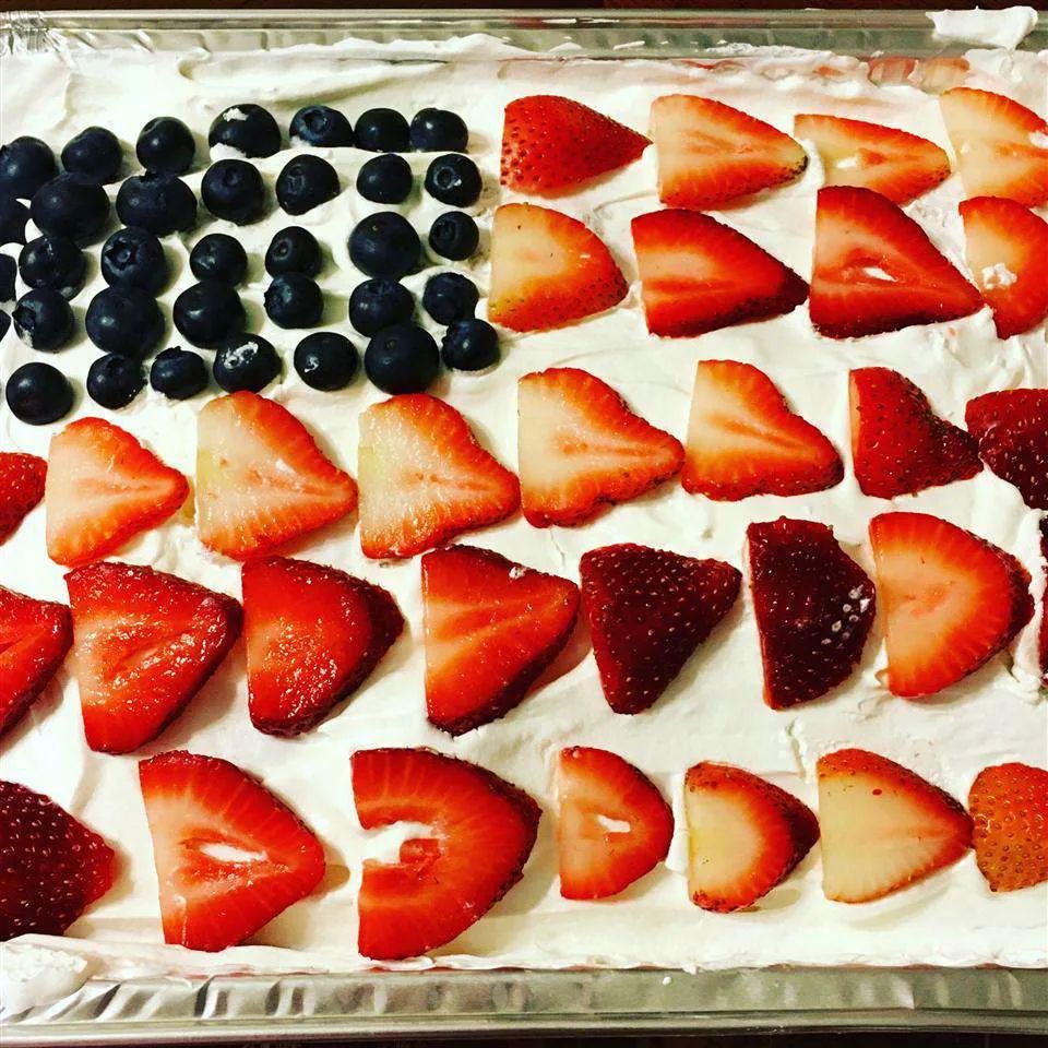 Red, White and Blue Strawberry Shortcake