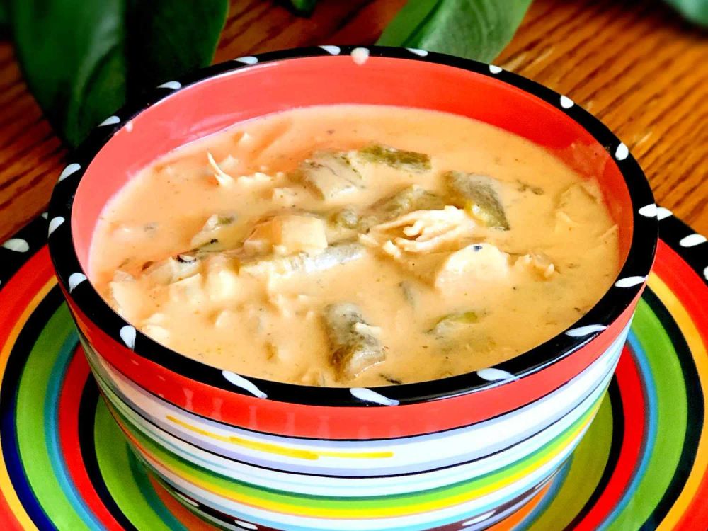 Poblano Chicken Cheese Soup