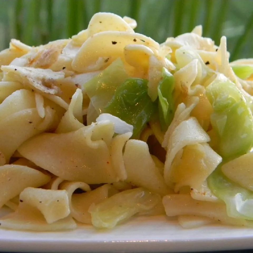 Cabbage Balushka or Cabbage and Noodles