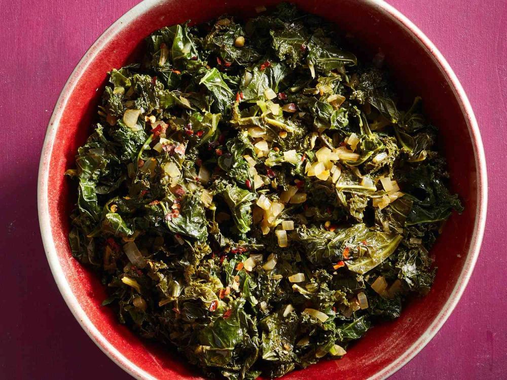 Winter Greens with Chipotle Broth