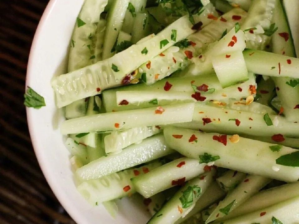 Cilantro Lime Cucumber Salad