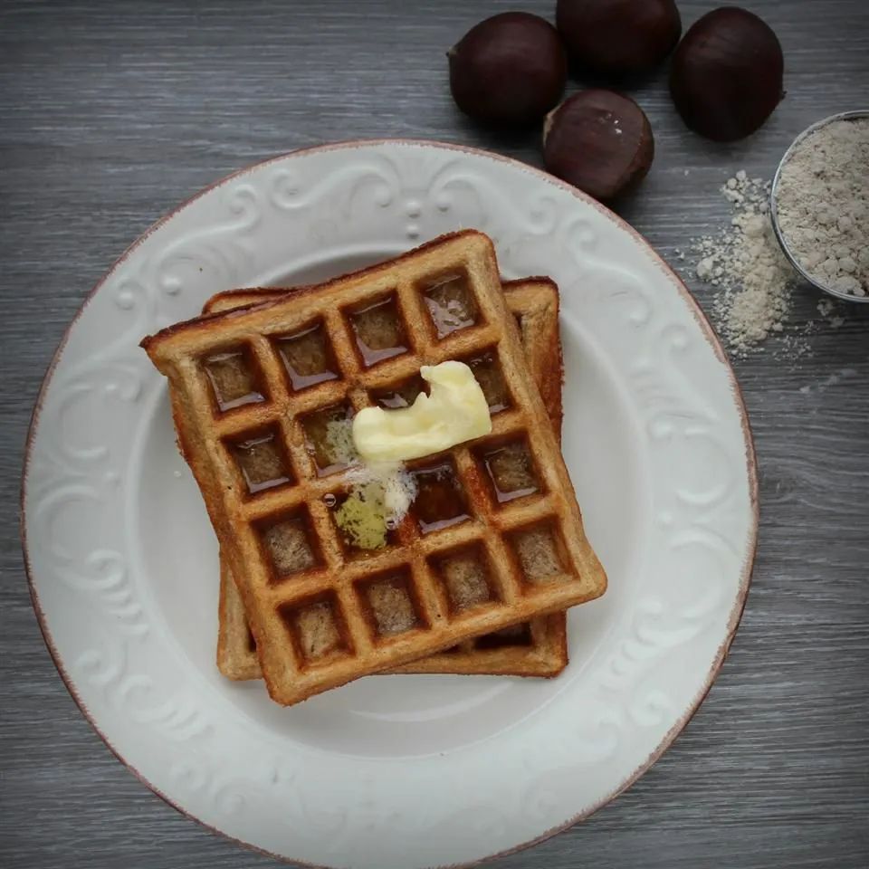 Chestnut Flour Waffles (Gluten Free)