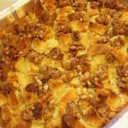 Sweet Potato, Pear and Pineapple Bread Pudding