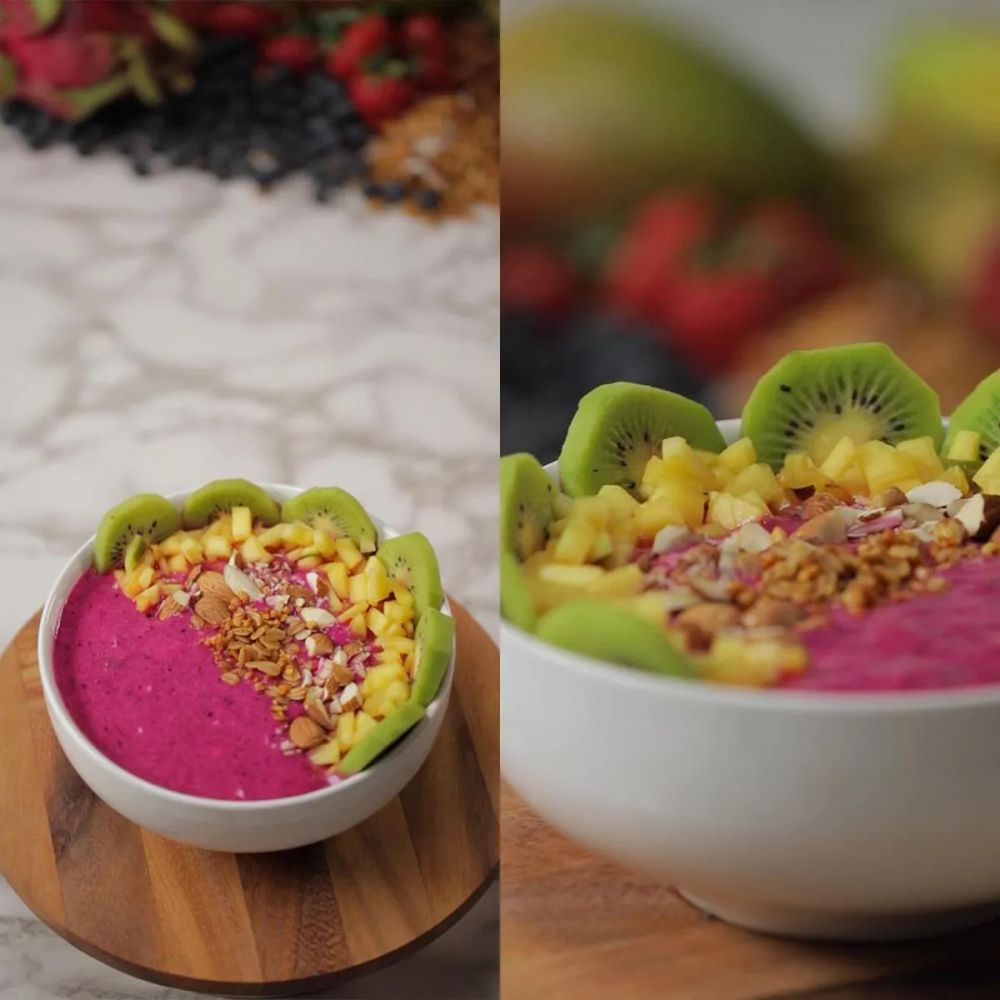 Healthy Smoothie Bowl: Pitaya Bowl: I See Kiwi