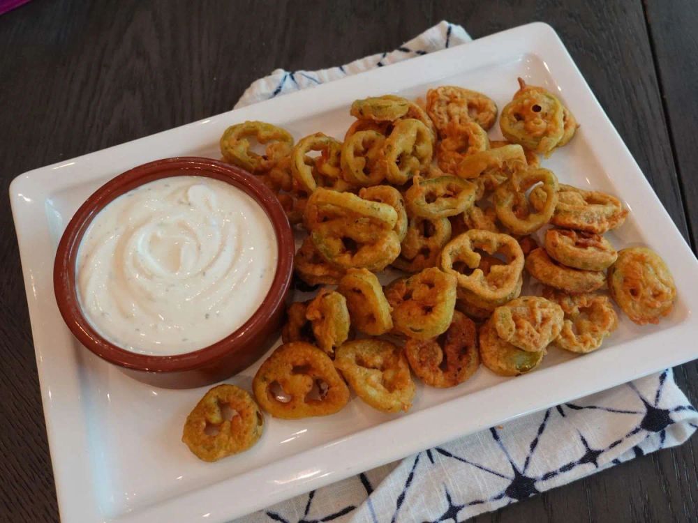 Fried Pickled Jalapeños with Zesty Lime Ranch