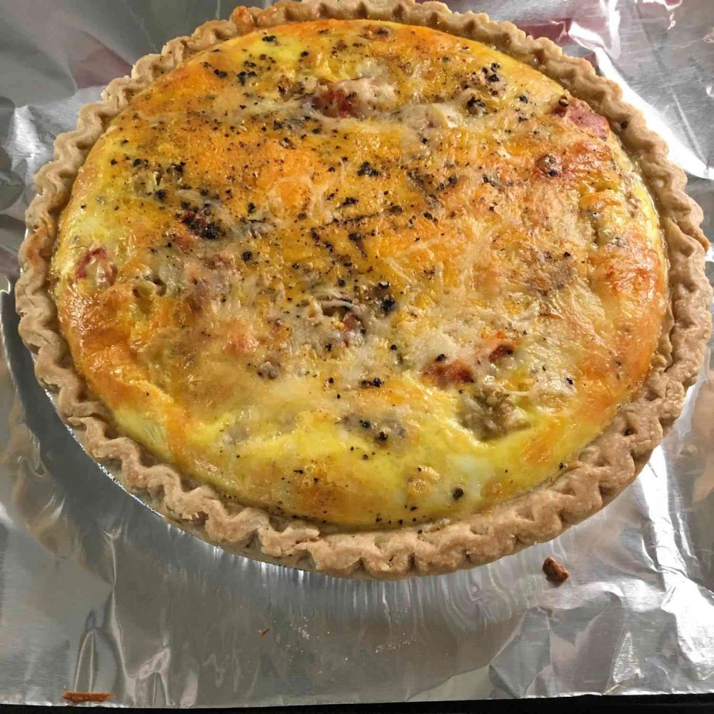 Fresh Green Chile Quiche