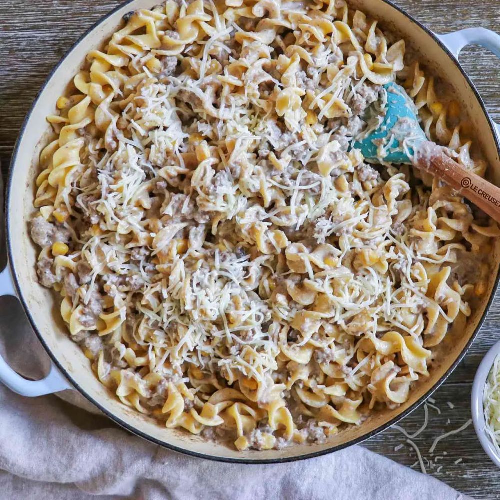 Creamy Ground Beef and Noodles