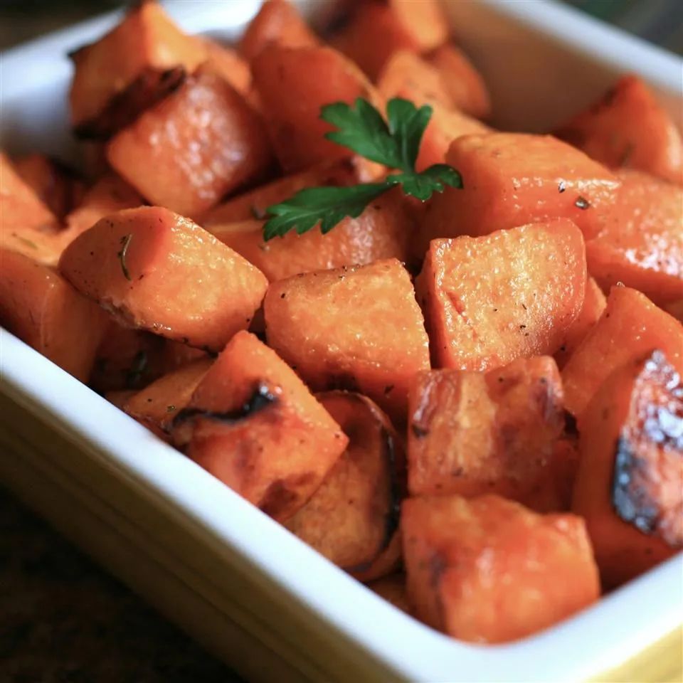 Honey and Rosemary Sweet Potatoes