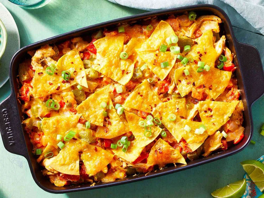 King Ranch Chicken and Fresh Veggie Casserole