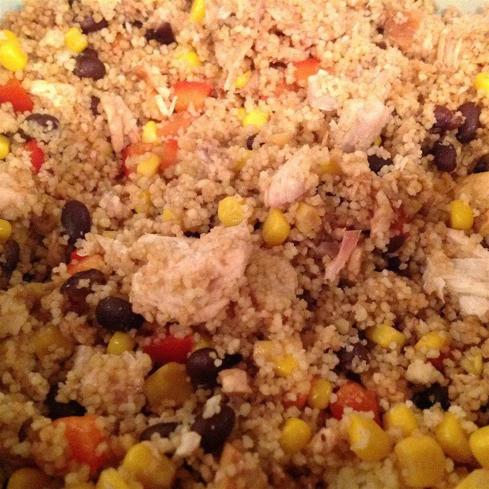 Couscous, Corn, and Black Bean Chicken Salad