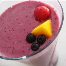 Tropical Mango-Pineapple-Berry Smoothie