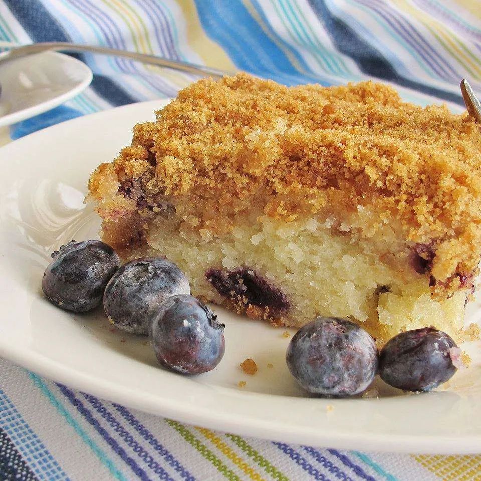 Sour Cream Blueberry Coffee Cake