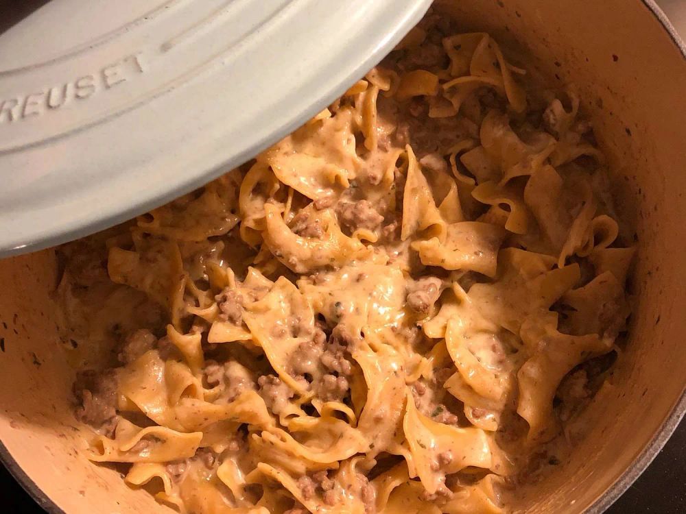 One-Pot Ground Beef Stroganoff