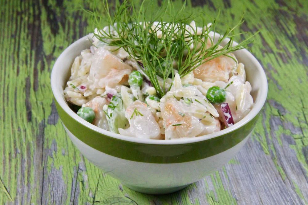 Shrimp Pasta Salad With Dill