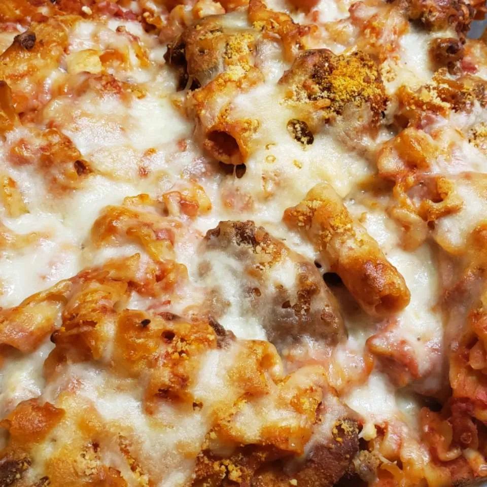 Chicken Parmesan Pasta Casserole