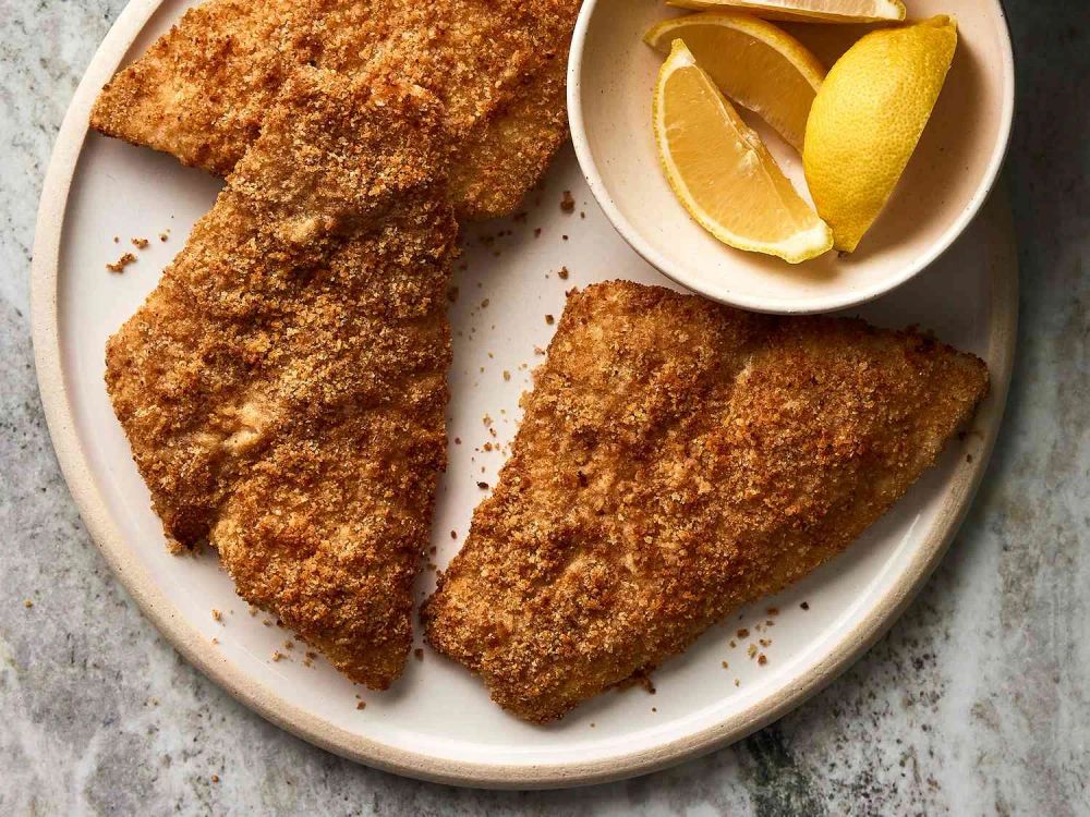 Air-Fried Crumbed Fish