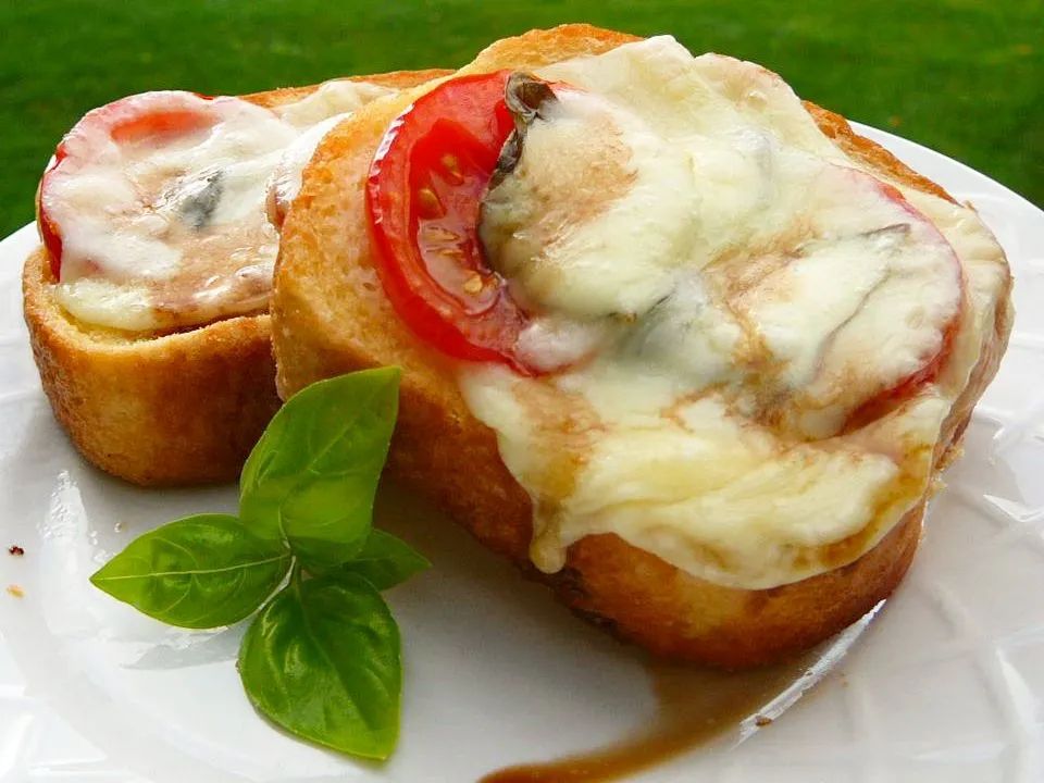 Open-Face Mozzarella Sandwich