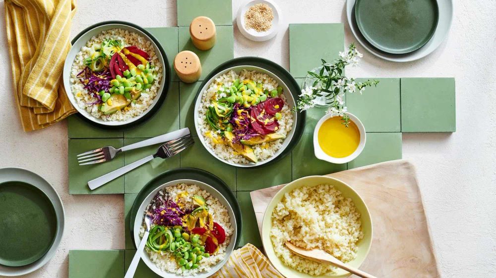 Buddha Bowls with Riced Cauliflower