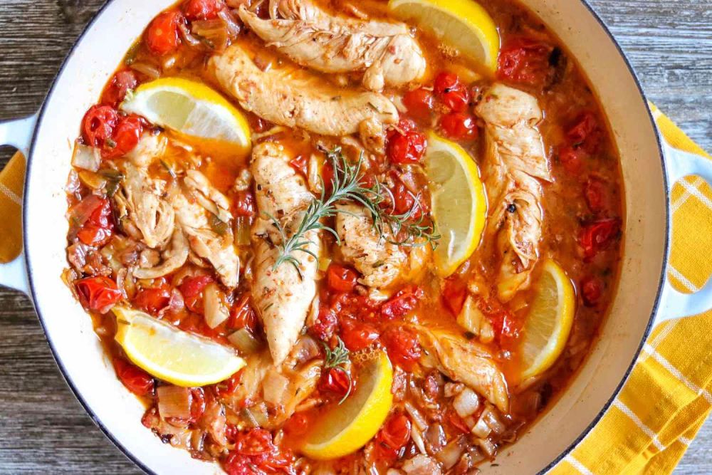 Skillet Chicken with Lemon and Rosemary