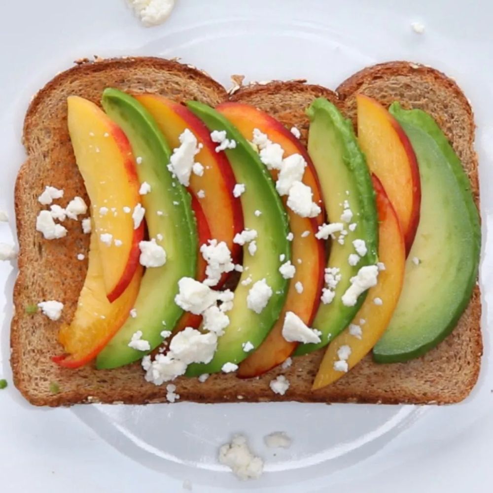 Peach & Feta Avocado Toast