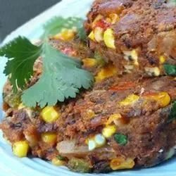 Spicy Black Bean and Corn Burgers