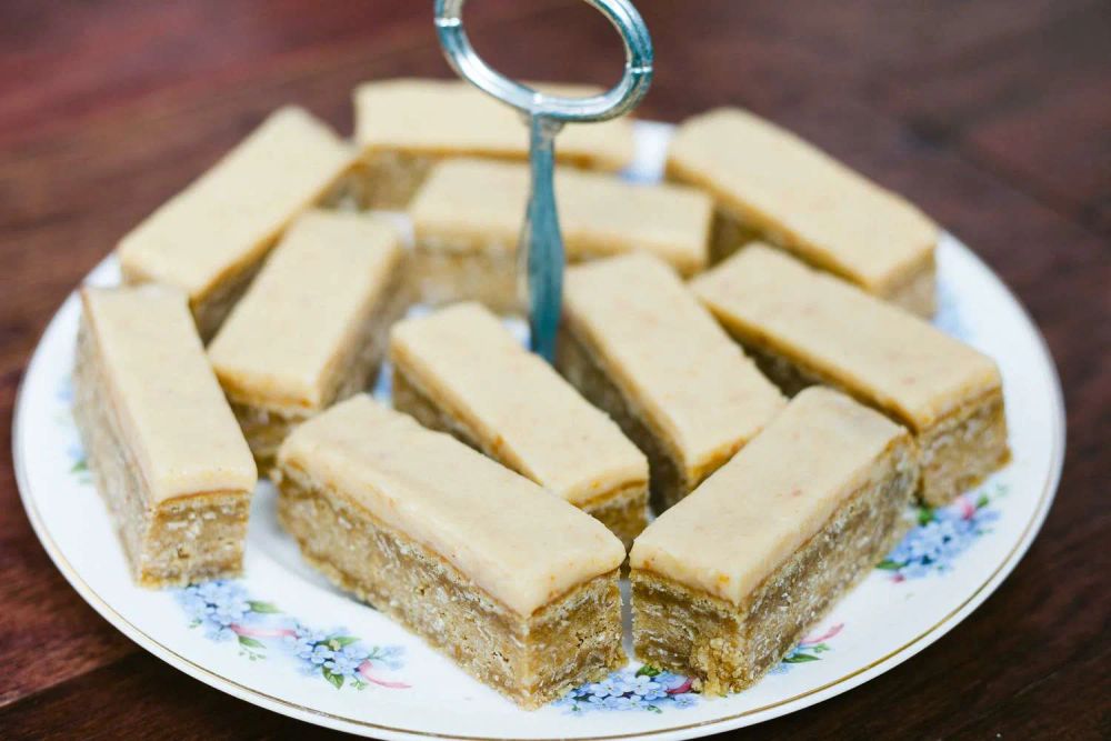 Retro School Cafeteria Peanut Butter Bars