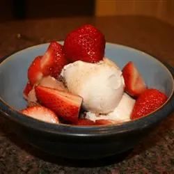 Strawberries in Spiced Syrup