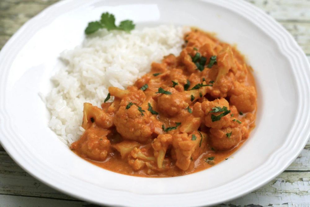 Indian Vegetarian Curried Cauliflower