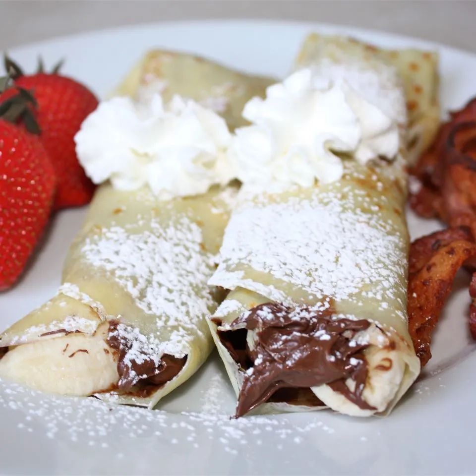 Chocolate Hazelnut Fruit Crepes