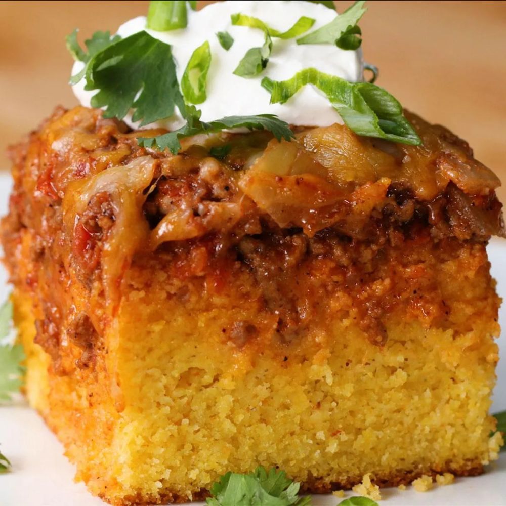 Chili-Cheese Cornbread Poke Cake