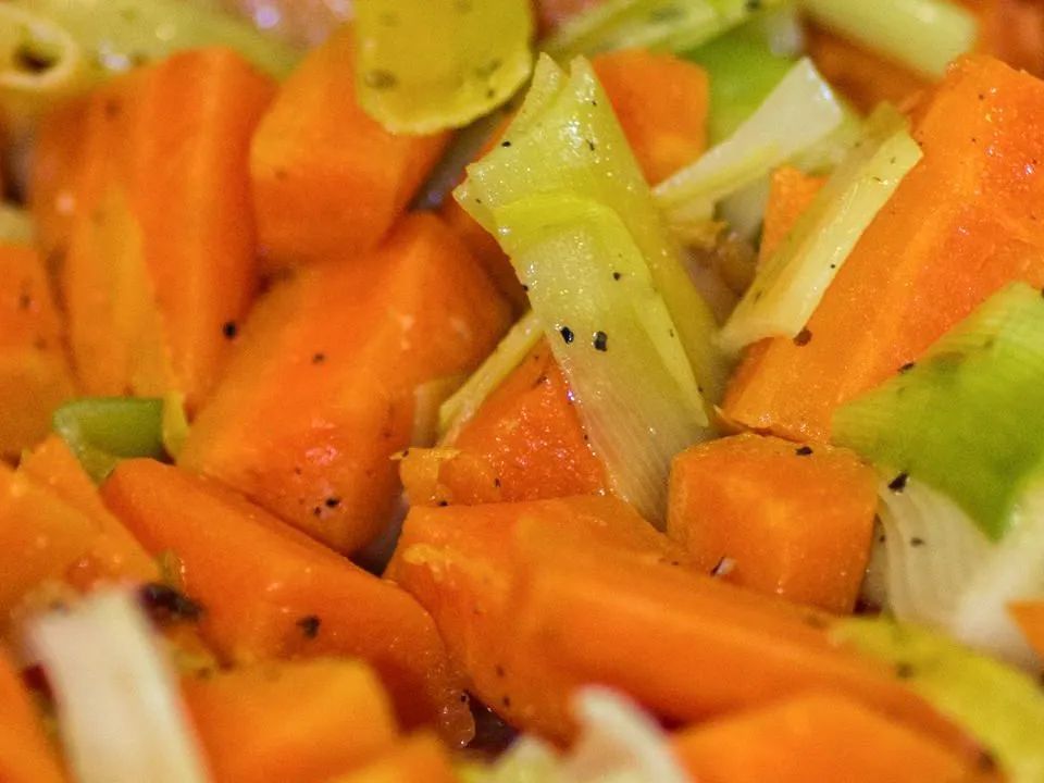 Sauteed Carrots and Leeks