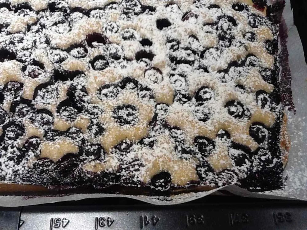 Quick Blueberry Sheet Cake