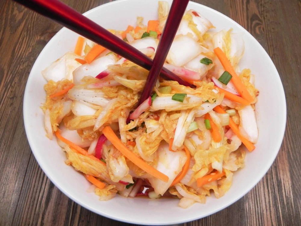 Kimchi (Korean Fermented Spicy Cabbage)