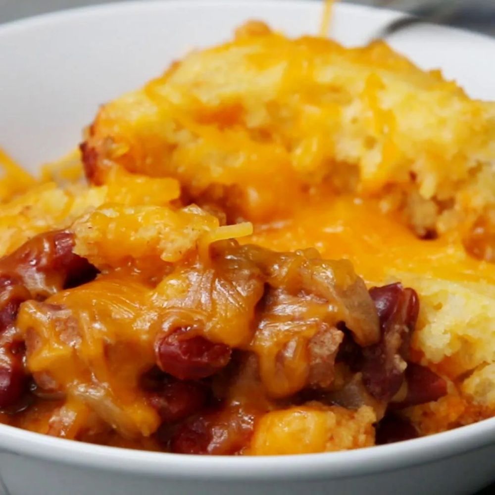 Slow Cooker Pork Shoulder Cornbread Chili