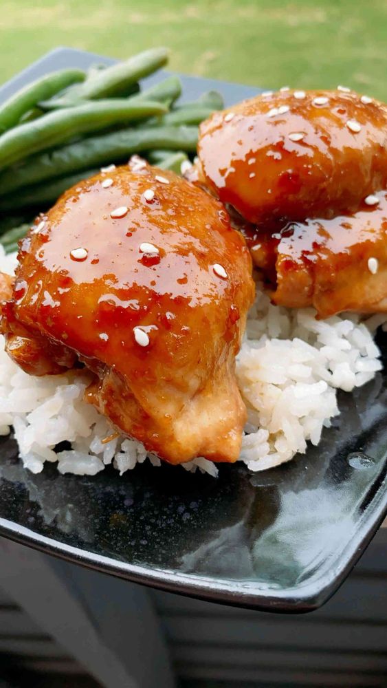 Oven-Baked Teriyaki Chicken Thighs