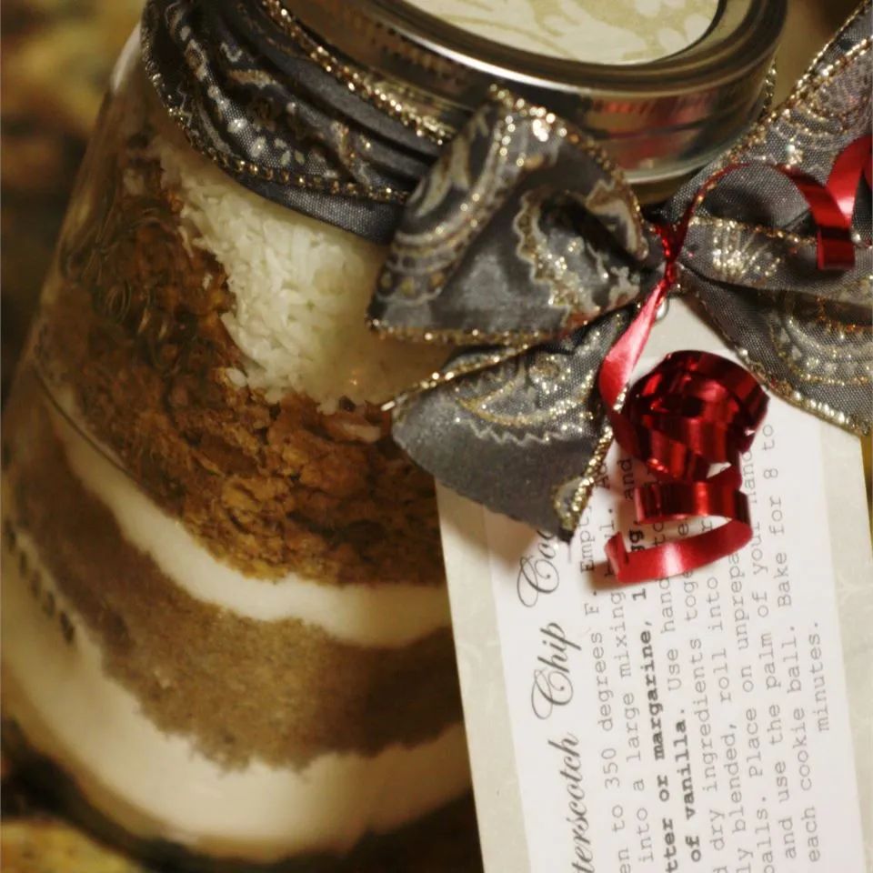 Special Butterscotch Chip Cookies in a Jar