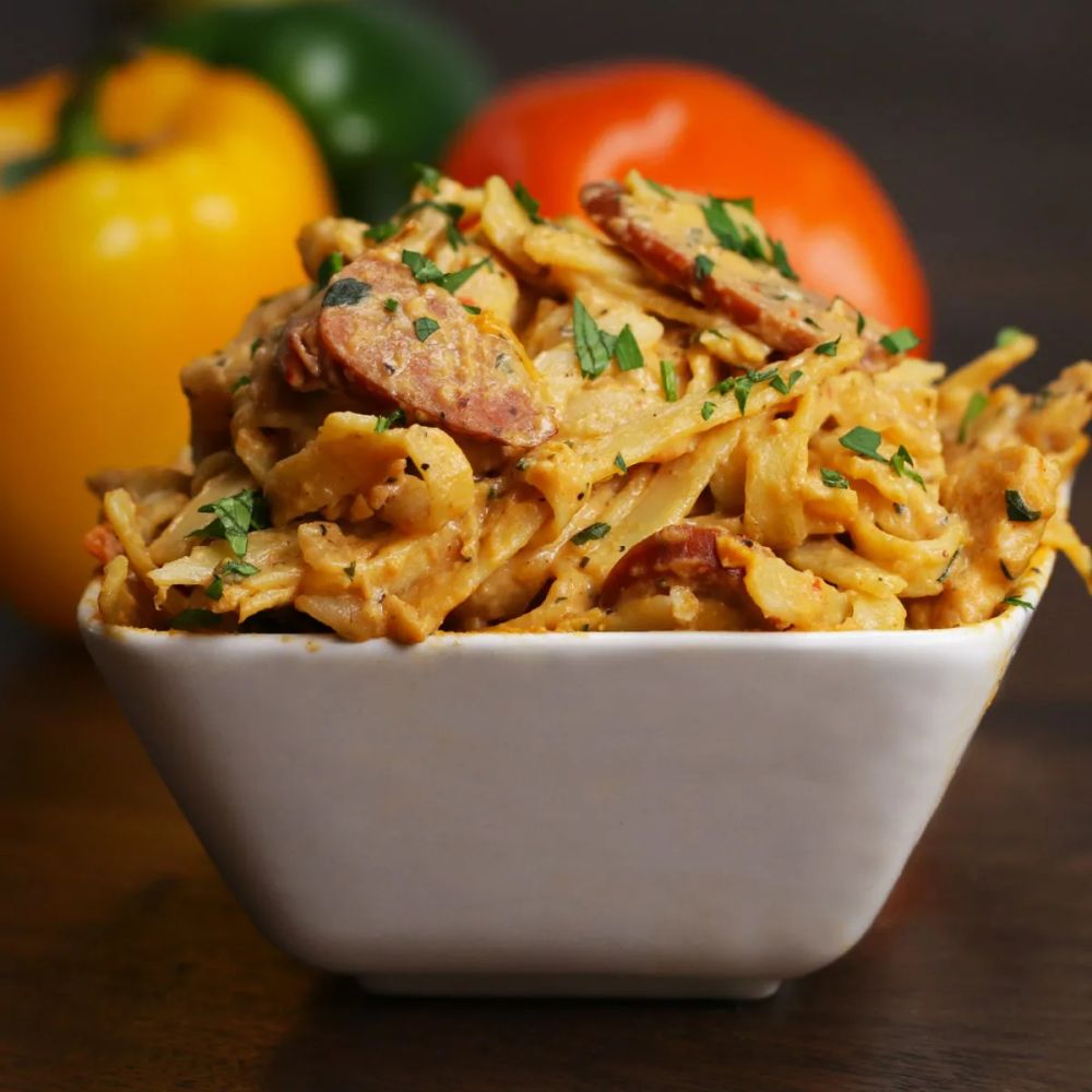 One-Pot Cajun Fettuccine Alfredo Pasta