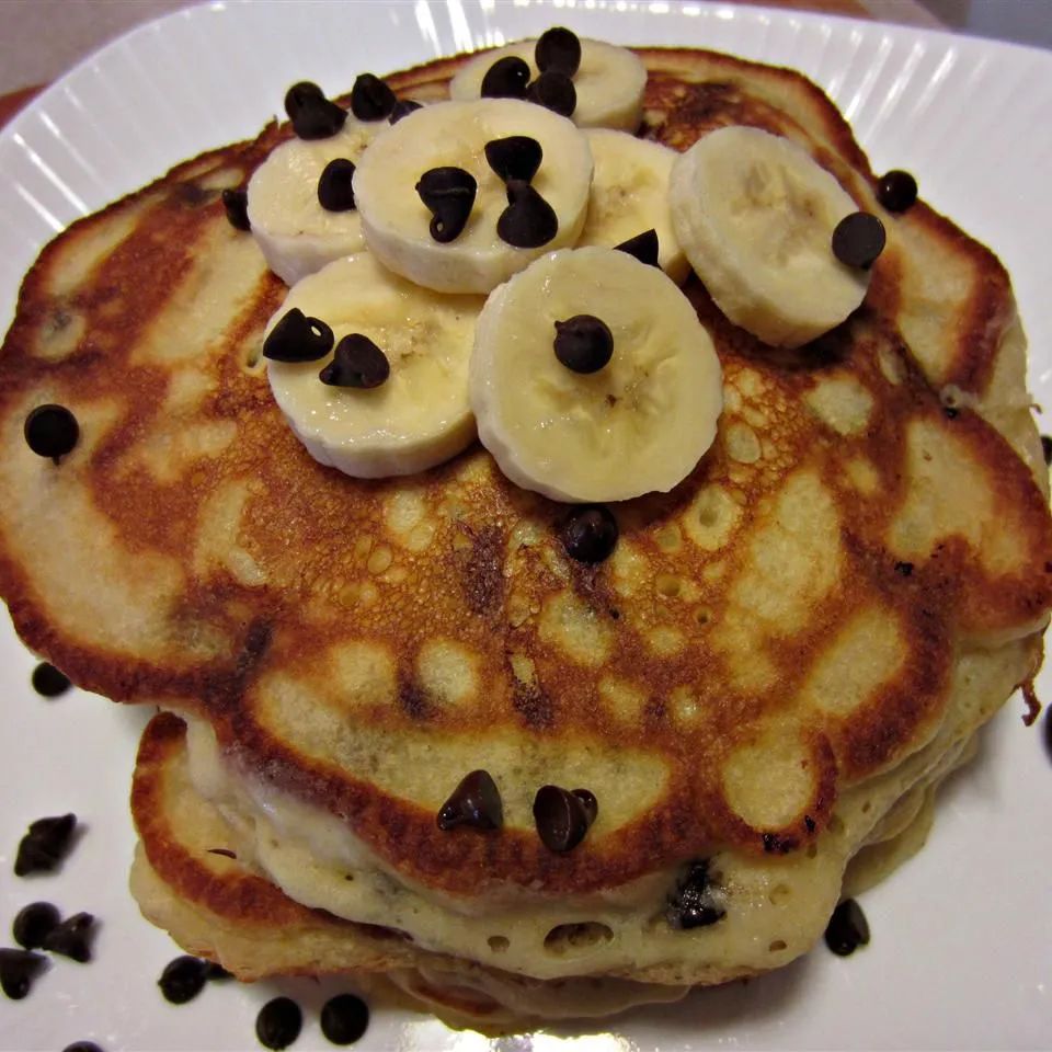 Banana Chocolate Chip Pancakes