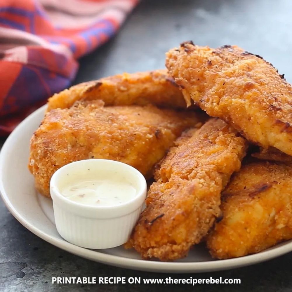 Crispy Sriracha Buttermilk Oven Fried Chicken