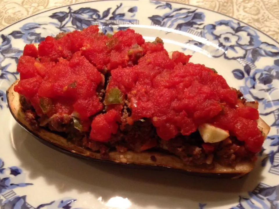 Baked Eggplant with Ground Beef